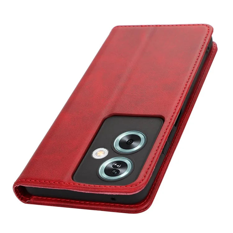 For Oppo A79 5G / A2 5G Case PU Leather Magnetic Closure Protective Phone Cover