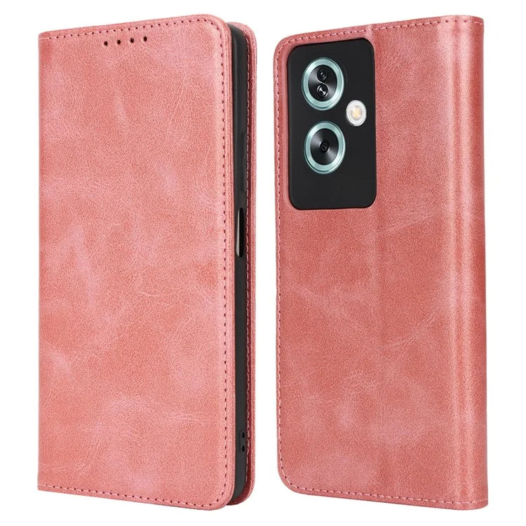 For Oppo A79 5G / A2 5G Case PU Leather Magnetic Closure Protective Phone Cover