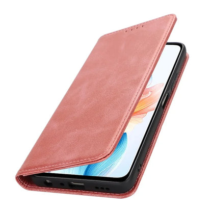 For Oppo A79 5G / A2 5G Case PU Leather Magnetic Closure Protective Phone Cover