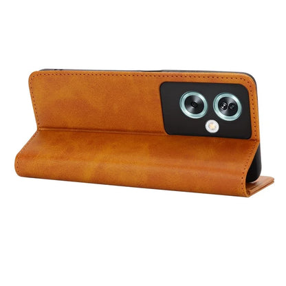 For Oppo A79 5G / A2 5G Case PU Leather Magnetic Closure Protective Phone Cover