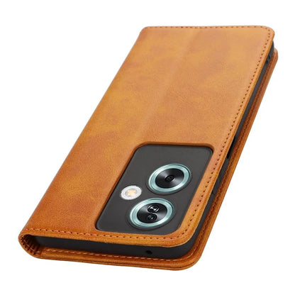 For Oppo A79 5G / A2 5G Case PU Leather Magnetic Closure Protective Phone Cover