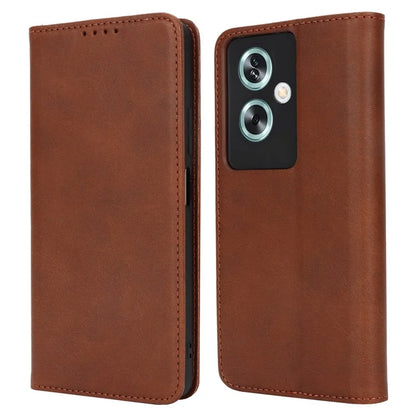 For Oppo A79 5G / A2 5G Case PU Leather Magnetic Closure Protective Phone Cover