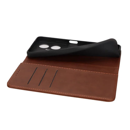 For Oppo A79 5G / A2 5G Case PU Leather Magnetic Closure Protective Phone Cover