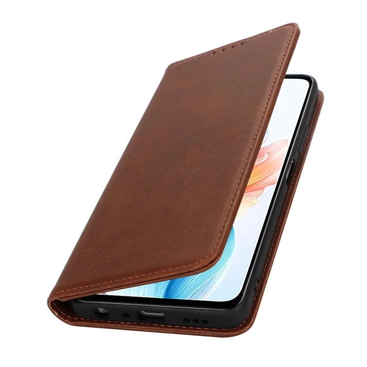 For Oppo A79 5G / A2 5G Case PU Leather Magnetic Closure Protective Phone Cover