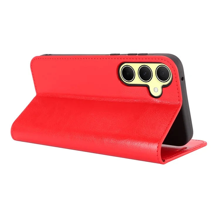 For Samsung Galaxy A35 5G Case Crazy Horse Texture Split Leather Stand Phone Cover