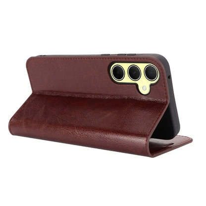 For Samsung Galaxy A35 5G Case Crazy Horse Texture Split Leather Stand Phone Cover