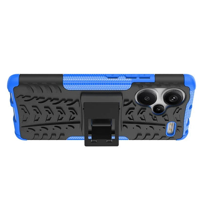 For Xiaomi Redmi Note 13 Pro+ 5G Case Tyre Pattern Design PC+TPU Phone Cover with Kickstand