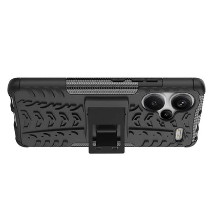 For Xiaomi Redmi Note 13 Pro+ 5G Case Tyre Pattern Design PC+TPU Phone Cover with Kickstand