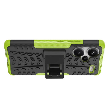 For Xiaomi Redmi Note 13 Pro+ 5G Case Tyre Pattern Design PC+TPU Phone Cover with Kickstand