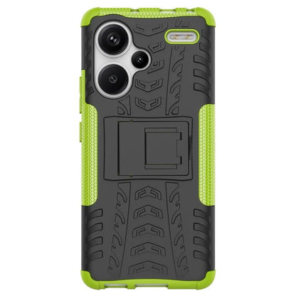 For Xiaomi Redmi Note 13 Pro+ 5G Case Tyre Pattern Design PC+TPU Phone Cover with Kickstand
