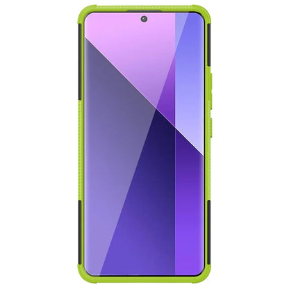 For Xiaomi Redmi Note 13 Pro+ 5G Case Tyre Pattern Design PC+TPU Phone Cover with Kickstand