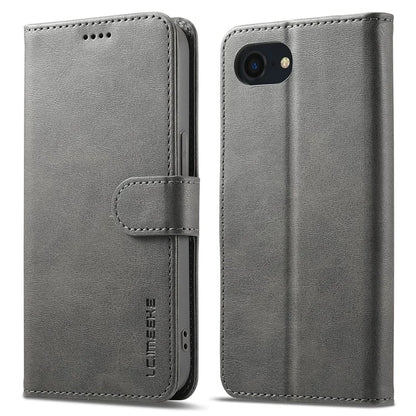 LC.IMEEKE For iPhone SE (2024) Case Calf Texture Magnetic Clasp Stand Phone Cover