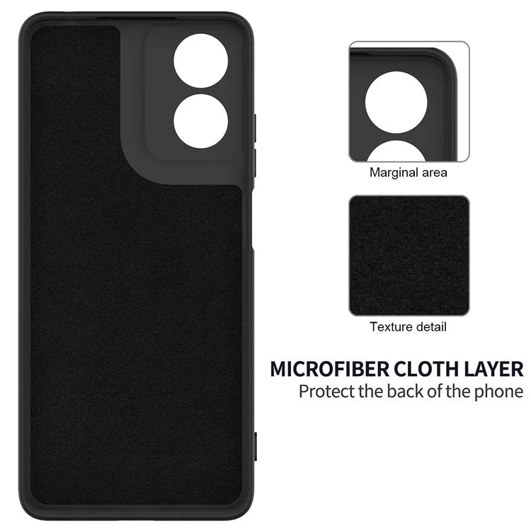 For Motorola Moto G04s 4G / G04 4G Case Liquid Silicone Scratch-proof Protective Shell with Handy Strap