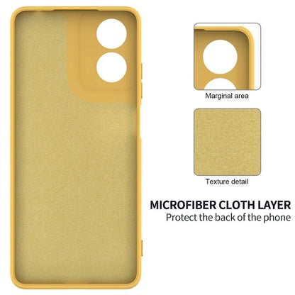 For Motorola Moto G04s 4G / G04 4G Case Liquid Silicone Scratch-proof Protective Shell with Handy Strap