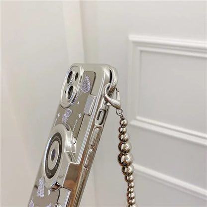 For iPhone 13 6.1 inch TPU Case Camera Shaped Electroplating Back Phone Cover