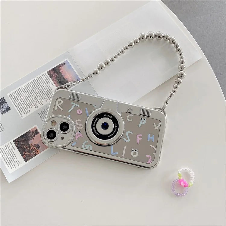 For iPhone 14 Electroplating Cases Soft TPU Phone Shell English Letter Printing