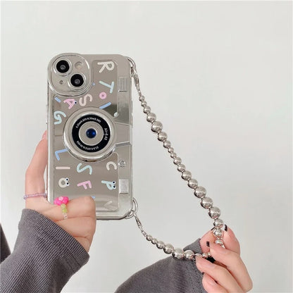 For iPhone 14 Electroplating Cases Soft TPU Phone Shell English Letter Printing