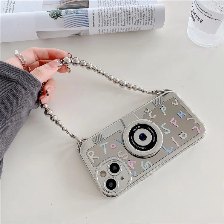 For iPhone 14 Electroplating Cases Soft TPU Phone Shell English Letter Printing