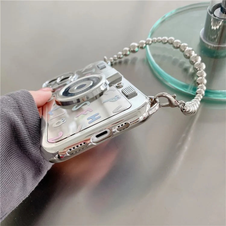 For iPhone 14 Electroplating Cases Soft TPU Phone Shell English Letter Printing
