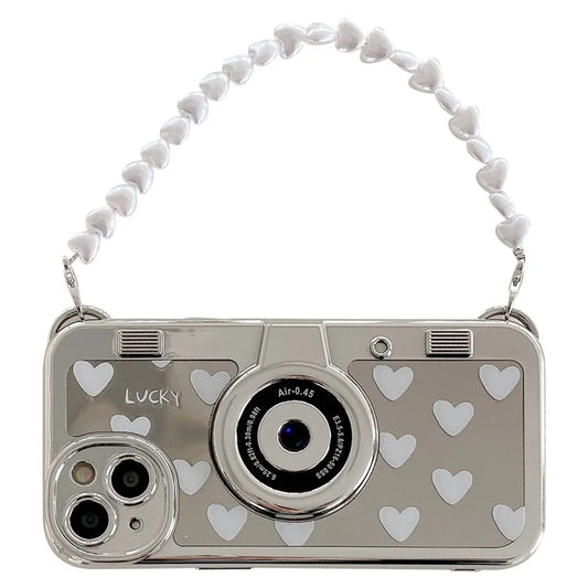 For iPhone 13 Electroplating Cases Camera Shaped TPU Phone Cases Wholesale