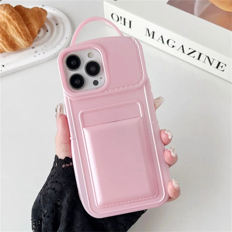 For iPhone 14 Pro Max Case Card Holder Drop-proof TPU Cover Mobile Accessories Wholesale