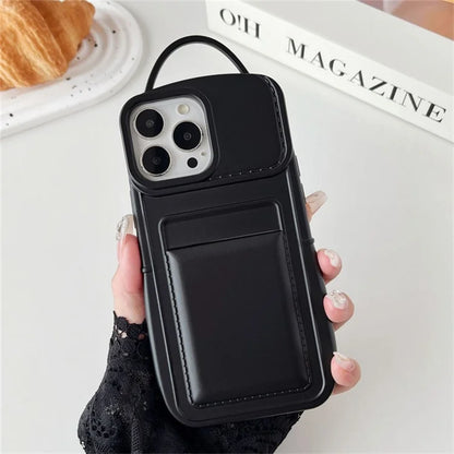 For iPhone 14 Pro Max Case Card Holder Drop-proof TPU Cover Mobile Accessories Wholesale