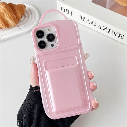For iPhone 13 Pro Max Wholesale Case Drop-proof TPU Cover Skin-touch Card Holder