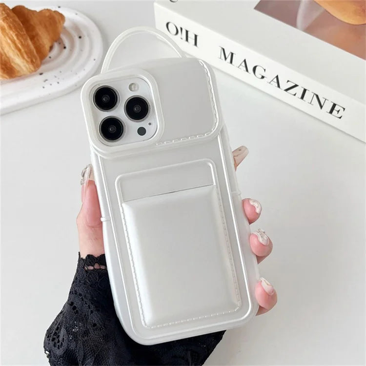 For iPhone 13 Pro Max Wholesale Case Drop-proof TPU Cover Skin-touch Card Holder