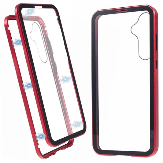 For Samsung Galaxy A15 5G Case Double Sided HD Tempered Glass Phone Shell Magnetic Full Protection Phone Cover