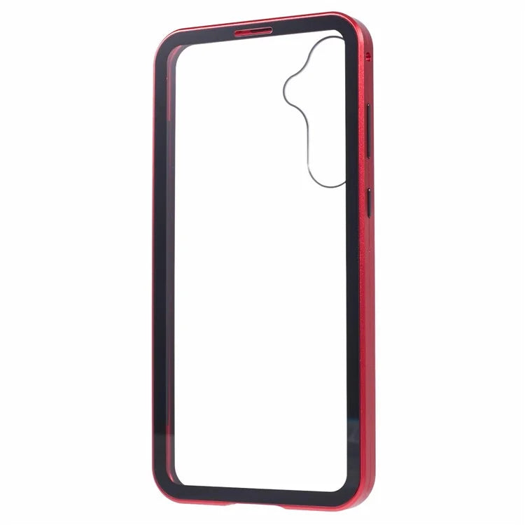 For Samsung Galaxy A15 5G Case Double Sided HD Tempered Glass Phone Shell Magnetic Full Protection Phone Cover