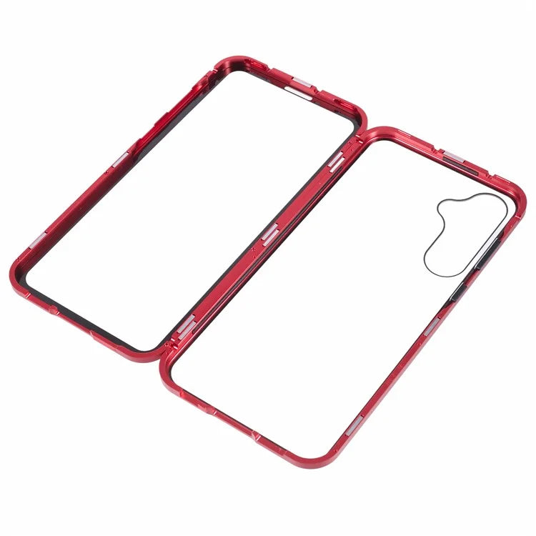For Samsung Galaxy A15 5G Case Double Sided HD Tempered Glass Phone Shell Magnetic Full Protection Phone Cover