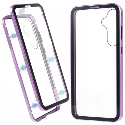For Samsung Galaxy A15 5G Case Double Sided HD Tempered Glass Phone Shell Magnetic Full Protection Phone Cover