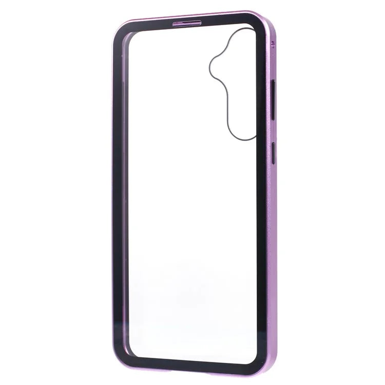 For Samsung Galaxy A15 5G Case Double Sided HD Tempered Glass Phone Shell Magnetic Full Protection Phone Cover