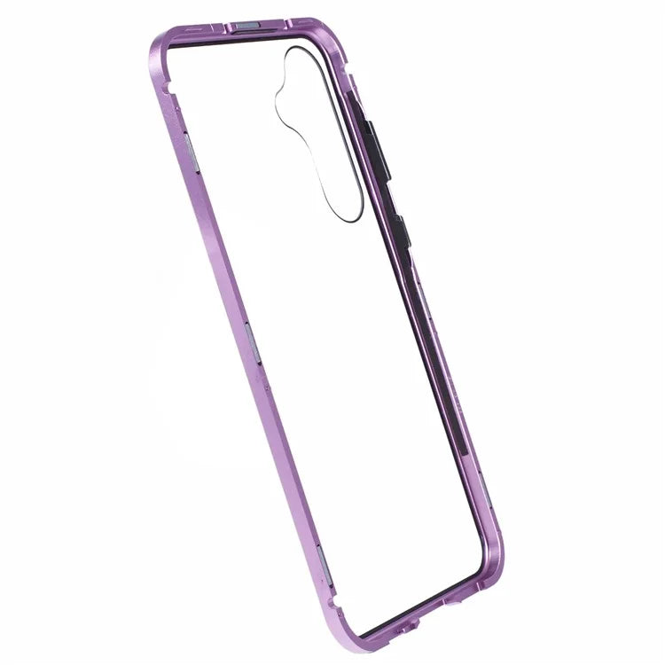 For Samsung Galaxy A15 5G Case Double Sided HD Tempered Glass Phone Shell Magnetic Full Protection Phone Cover