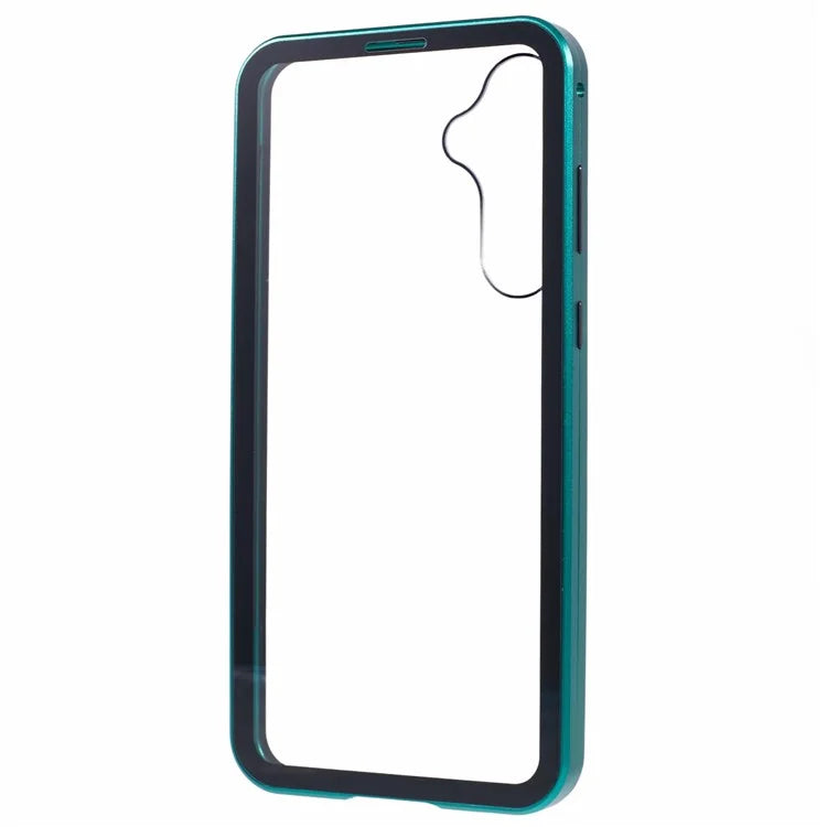 For Samsung Galaxy A15 5G Case Double Sided HD Tempered Glass Phone Shell Magnetic Full Protection Phone Cover