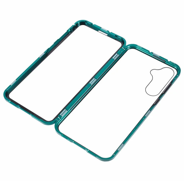 For Samsung Galaxy A15 5G Case Double Sided HD Tempered Glass Phone Shell Magnetic Full Protection Phone Cover