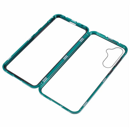 For Samsung Galaxy A15 5G Case Double Sided HD Tempered Glass Phone Shell Magnetic Full Protection Phone Cover