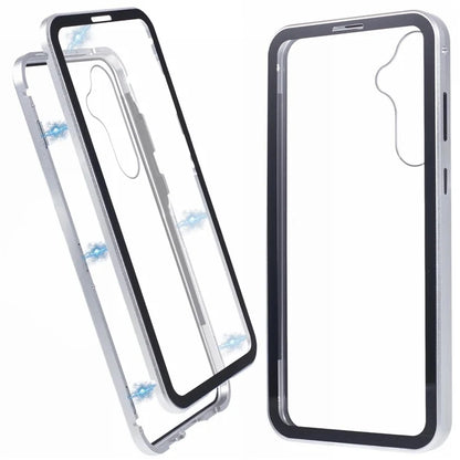 For Samsung Galaxy A15 5G Case Double Sided HD Tempered Glass Phone Shell Magnetic Full Protection Phone Cover