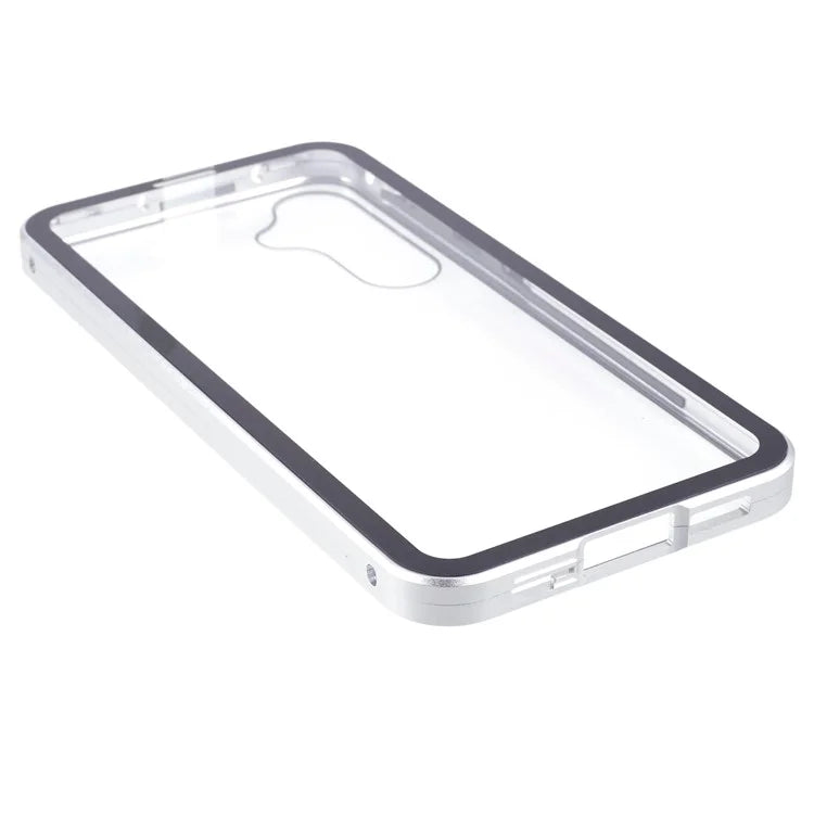 For Samsung Galaxy A15 5G Case Double Sided HD Tempered Glass Phone Shell Magnetic Full Protection Phone Cover
