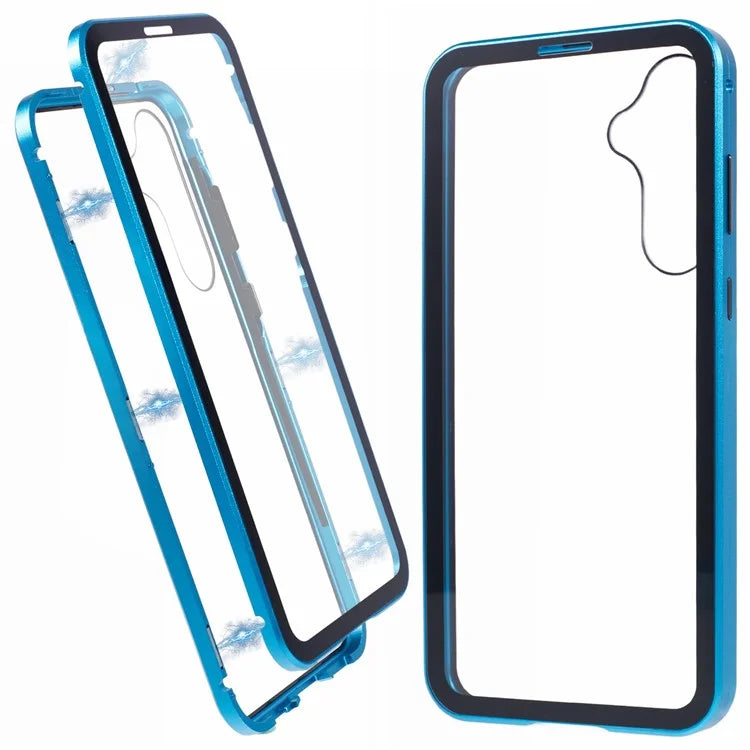 For Samsung Galaxy A15 5G Case Double Sided HD Tempered Glass Phone Shell Magnetic Full Protection Phone Cover