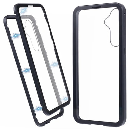 For Samsung Galaxy A15 5G Case Double Sided HD Tempered Glass Phone Shell Magnetic Full Protection Phone Cover