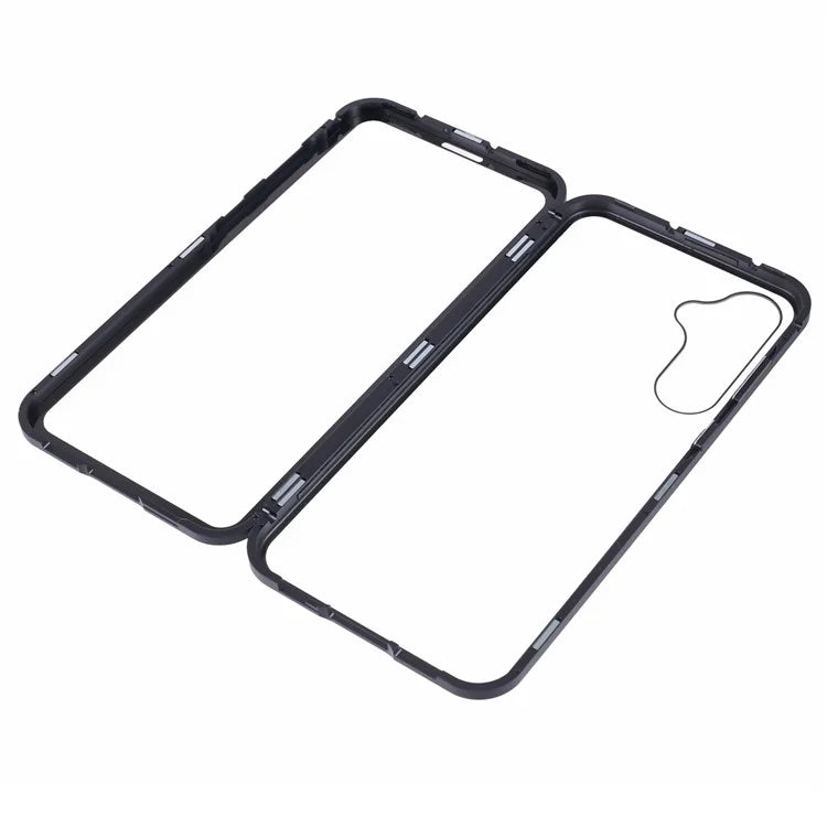For Samsung Galaxy A15 5G Case Double Sided HD Tempered Glass Phone Shell Magnetic Full Protection Phone Cover