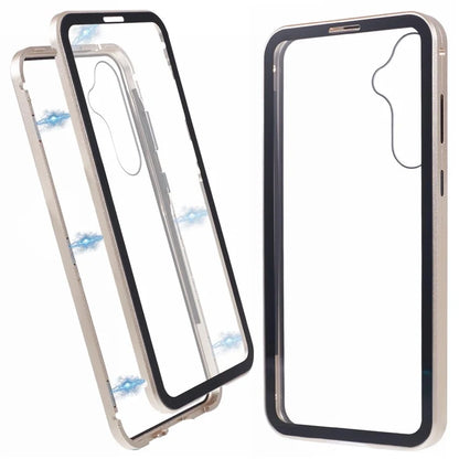 For Samsung Galaxy A15 5G Case Double Sided HD Tempered Glass Phone Shell Magnetic Full Protection Phone Cover