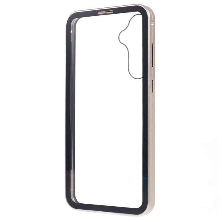 For Samsung Galaxy A15 5G Case Double Sided HD Tempered Glass Phone Shell Magnetic Full Protection Phone Cover