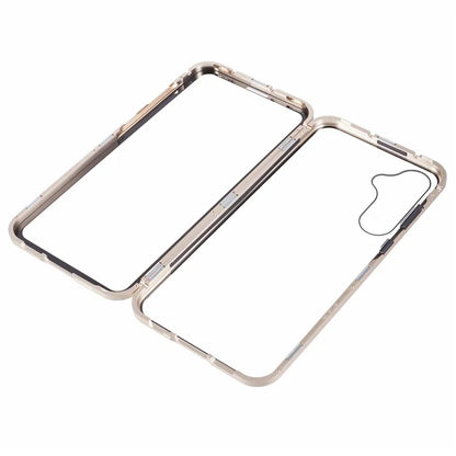 For Samsung Galaxy A15 5G Case Double Sided HD Tempered Glass Phone Shell Magnetic Full Protection Phone Cover