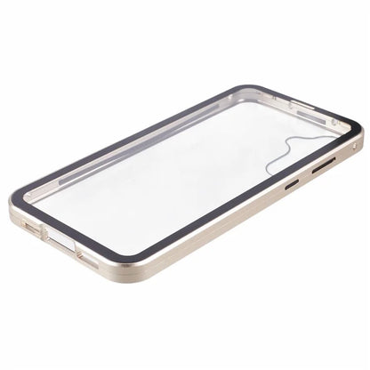 For Samsung Galaxy A15 5G Case Double Sided HD Tempered Glass Phone Shell Magnetic Full Protection Phone Cover