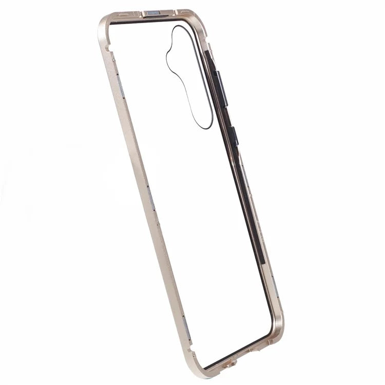 For Samsung Galaxy A15 5G Case Double Sided HD Tempered Glass Phone Shell Magnetic Full Protection Phone Cover