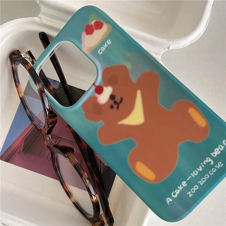 For iPhone 15 Pro Wholesale Case Animal Pattern IMD TPU Phone Shell