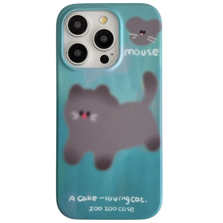 For iPhone 15 Pro Wholesale Case Animal Pattern IMD TPU Phone Shell