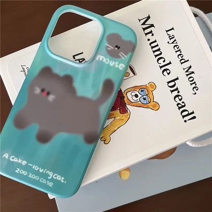 For iPhone 15 Pro Wholesale Case Animal Pattern IMD TPU Phone Shell